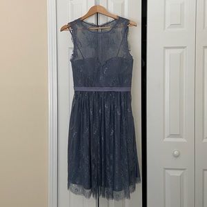 Hitherto Grey Lace Dress